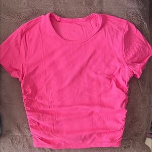 lululemon athletica Vibrant Pink Crop Top